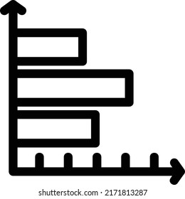 Horizontal Bar Chart Vector Icon Design.Bar, Chart, Data, Diagram, Graph, Horizontal, Infographics,infographic