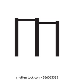 horizontal bar icon illustration isolated vector sign symbol