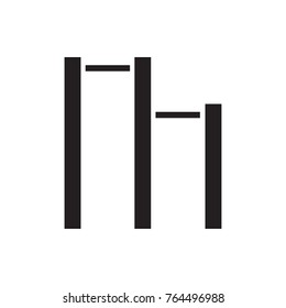 horizontal bar icon illustration isolated vector sign symbol