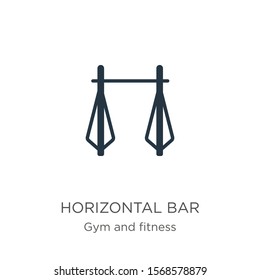 Horizontal bar icon vector. Trendy flat horizontal bar icon from gym and fitness collection isolated on white background. Vector illustration can be used for web and mobile graphic design, logo, eps10