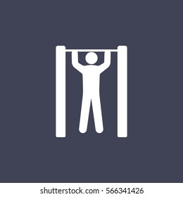 Horizontal bar and man icon