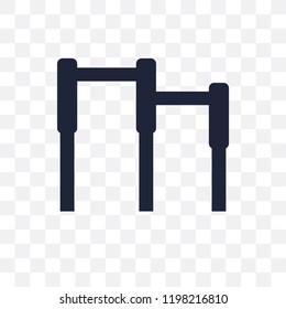 Horizontal Bar transparent icon. Horizontal Bar symbol design from Gym and fitness collection. Simple element vector illustration on transparent background.