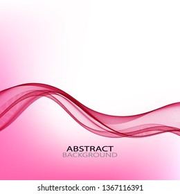 
Horizontal beautiful pink wave on an abstract background. Brochure template, design element