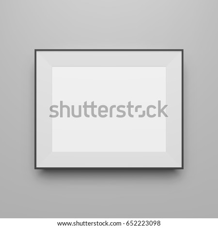 Horizontal black Frame blank Template