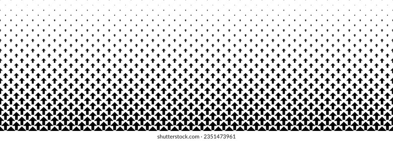 medio tono negro horizontal del diseño de flecha para el patrón y el fondo.
