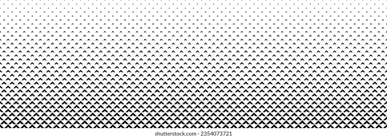 horizontaler schwarzer Halbton von Pfeil-Design für Muster und Hintergrund.