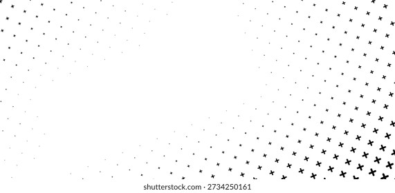 Horizontal semitono negro de diseño cruzado o signo más para el patrón y el fondo.

