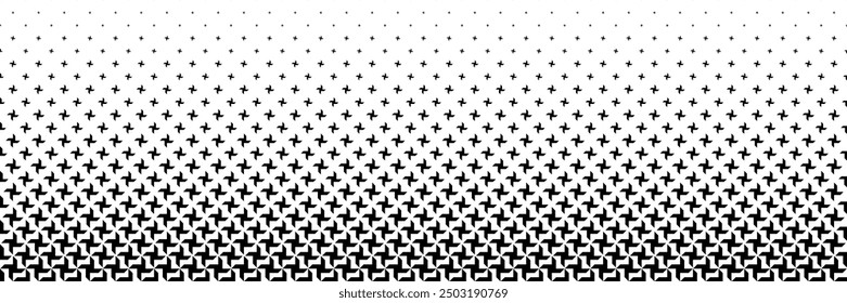 Horizontal semitono negro de diseño de hélice para el patrón y el fondo.