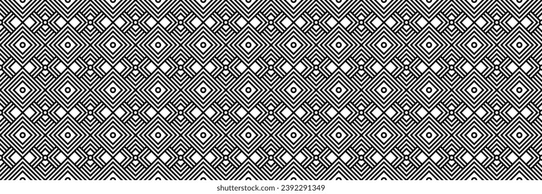horizontal black halftone of square design for pattern and background.