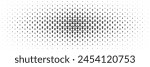 horizontal black halftone of woman sign spreading from center for pattern and background.