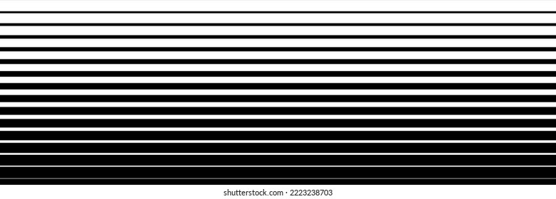 horizontal black line halftone design for pattern and background.