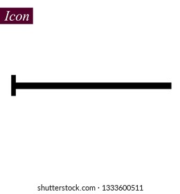 Horizontal Black Line icon on white background. vector illustration. eps10