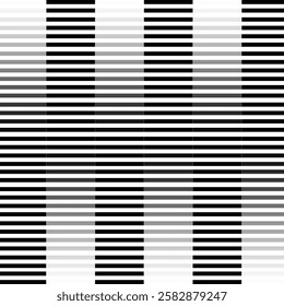 Horizontal black lines gradient effect pattern. Vector illustration.
