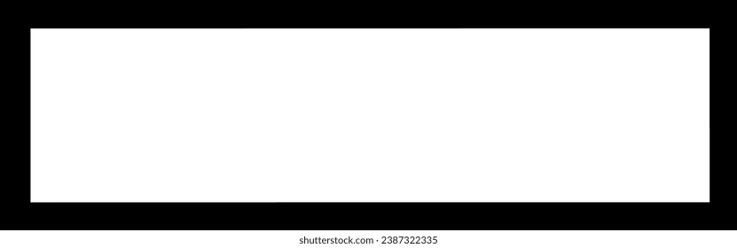 horizontal black picture frame vector illustration