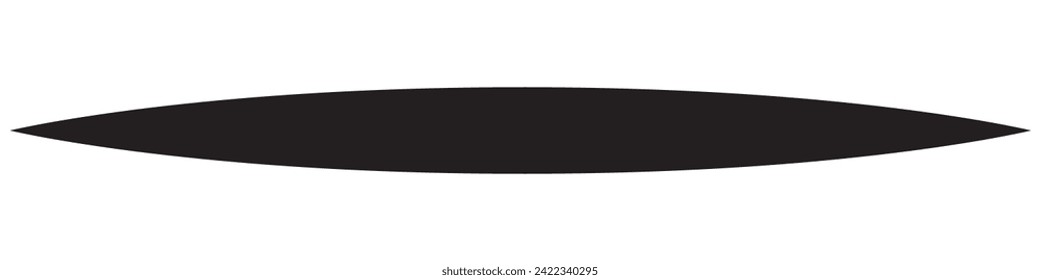 horizontal black straight line and pointed tip. White background, isolated. illustration of a black and white buttons