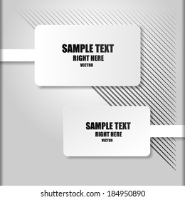 Horizontal black and white banner background. Vector illustration for your business presentation. 