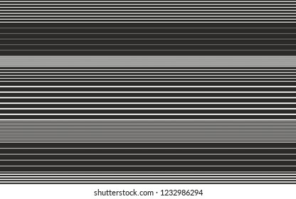 horizontal black and white lines stripes pattern wavy effect vector monochrome  background