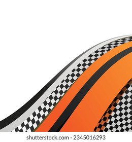 Horizontale Schwarzweiß-Sportflaggen für Start- und Ziellinien