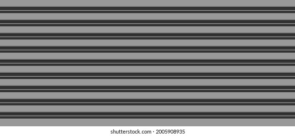 Horizontale schwarz-weiße Streifen mit Schatten. Moderner dunkler strukturierter Vektorhintergrund.