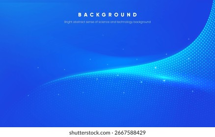 Ilustración de fondo Horizontal de tecnología abstracta azul