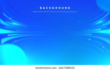 Horizontale blaue abstrakte technische Hintergrundgrafik