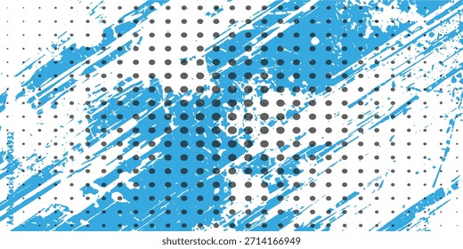 Horizontal fondo azul con textura grunge. Abstractas fondo azul grunge. Ilustración vectorial