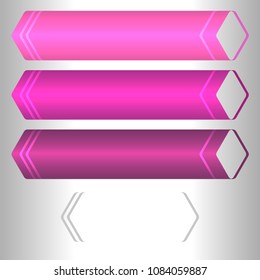 Horizontal blue banner layout with space place for your text on silver lighting background. Vector illustration EPS 10 for info-graphic web headers, presentation template, new product newsletters