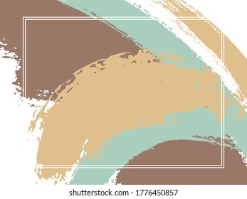 Horizontal Border Paint Brush Strokes Background Stock Vector (Royalty ...