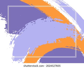 Horizontal Border Paint Brush Strokes Background Stock Vector (Royalty ...