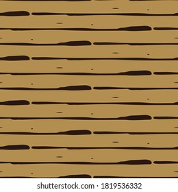 Horizontal broken up grunge lines seamless vector pattern background. Parallel striped geometric tribal design on caramel brown backdrop. Hand drawn simple ethnic style all over print for packaging