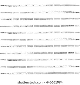 Horizontal brush stripes. background grunge design with hand drawn doodle lines. vector illustration