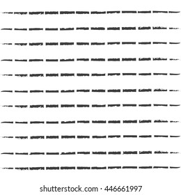 Horizontal brush stripes. background grunge design with hand drawn doodle lines. vector illustration