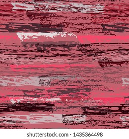 Horizontal  Brush Stroke Surface. Pinstripe Endless Repeating Elements. Chalk Pattern. Trending Maroon and Burgundy Backdrop. Abstract Charcoal Surface. Brush Vector Background.