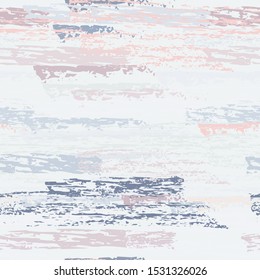 Horizontal  Brush Stroke Surface. Pinstripe Endless Repeating Elements. Creative Chalk Print. Pastel Pink Backdrop. Abstract Charcoal Surface. Brush Vector Background.