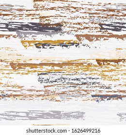 Horizontal  Brush Stroke Surface. Pinstripe Endless Repeating Elements. Sport Chalk Print. Khaki and Camo Backdrop. Abstract Charcoal Surface. Brush Vector Background.