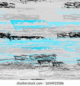 Horizontal  Brush Stroke Surface. Pinstripe Endless Repeating Elements. Chalk Pattern. Creative Blue and Gray Backdrop. Abstract Charcoal Surface. Brush Vector Background.