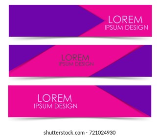 horizontal business banner template. Vector