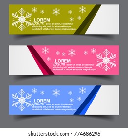 horizontal business banner templates. Vector banner corporate identity, website banner design, modern banner design. 
