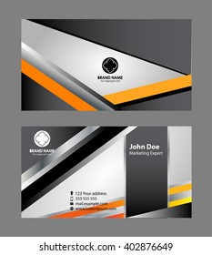 Horizontal business card
