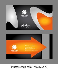 Horizontal business card
