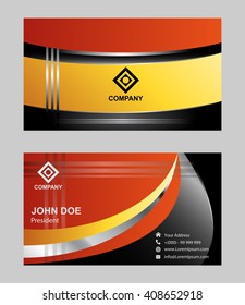 Horizontal business card
