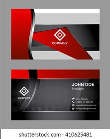 Horizontal business card
