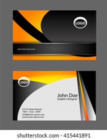 Horizontal business card
