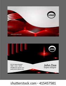 Horizontal business card
