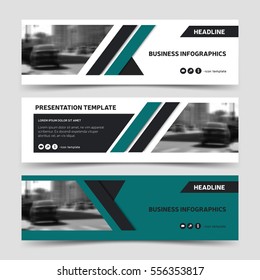 Horizontal Business Web Banner Templates. Vector Corporate Identity Design, Technology Background Layout, Eps10.