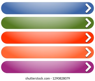 Horizontal button, banner backgrounds. Set of banners, buttons