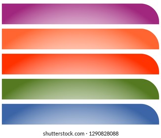 Horizontal button, banner backgrounds. Set of banners, buttons