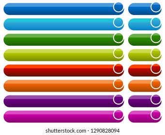 Horizontal button, banner backgrounds. Set of banners, buttons
