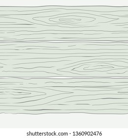 Horizontal cartoon board seamless pattern. Contour drawing on light background. Wood texture.
