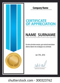 horizontal certificate template,diploma,Letter size ,vector